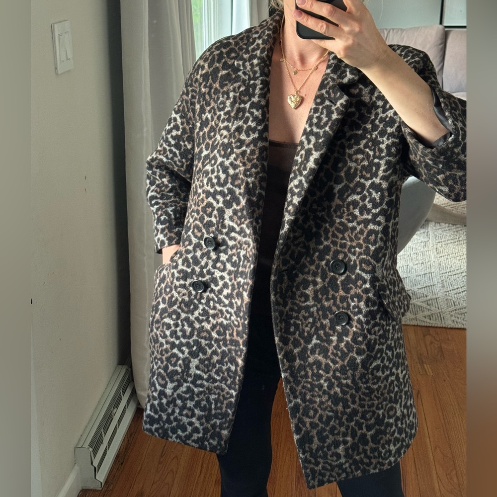 COACH leopard print coat
